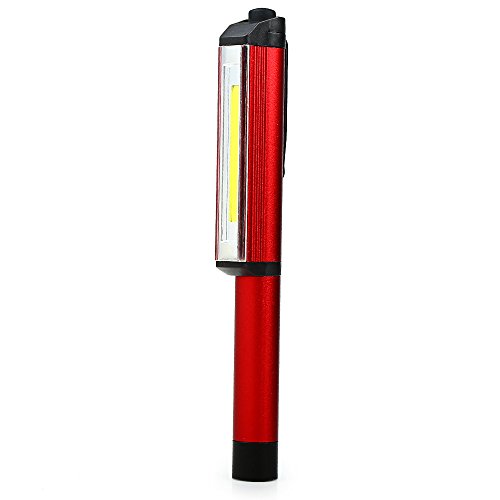 FengYun® Bewegliche COB magnetische Taschen-LED-Taschenlampen-Arbeits-Licht mit magnetischer Klipp-Sicherheits-Handgriff LED-Arbeits-Lampe Super helle Taschenlampe rot