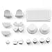 Price comparison product image Noradtjcca Replacement Buttons Custom Mold Kit For PS4 For Playstation 4 Controller Solid Color Plastic Gamepads Spare Parts