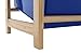 Premier Housewares 3-Tier Storage Unit with Pine Frame and 9 Plastic Coloured Storage Bins - 65 x 64 x 30 cm