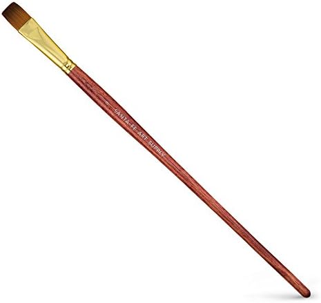 Artist Paintbrush Flat Size 9. Acrylic Oil Watercolor & Face Paint. Long Handle Replacement Paint Brushes