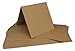Produktbild 50 Kraftpapier-Karten Set Quadratisch Falt-Karten Natur-Braun 13,5 x 13,5 cm - 220 g/m² mit Brief-Umschlägen Quadratisch 14 x 14 cm - 90 g/m² Naturbraun (Kraftpapier)