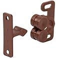Plastic Twin Double Roller Catch Brown Doors Cupboards Caravan Motorhome