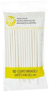 Wilton 4 Inch Lollipop Sticks 50 Count