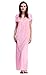 Produktbild Miss Pixy Damen Solide Baby Pink Nighty Satin Nachtkleid