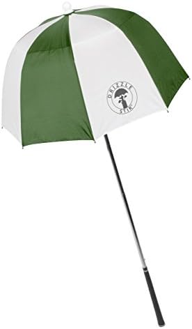 Drizzlestik Flex Golf Club Canopy | Size 36 x 1 x 1 | Green/White | Pivot In Any Direction | Classic Rubber Golf Grip | Protects Clubs Rain or Shine |