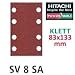 Produktbild Hitachi - 753009 Raumfahrt-Schleifblätter Schleifpapier 83 x 133 mm Korn 320 mit Klettverschluss (10 Stück)