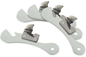 FMPROFESSIONAL Fackelmann FM Professional 21403 - Abrelatas manuales, caja de acero inoxidable, plata, 9,5 cm x 3 cm