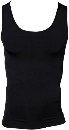 EXTRA TIGHT Super stretchy Tummy Belly Control Slimming Body Shaper Vest Undershirt Magic Compression Figure-Flattering Trimmer Tank ONE SIZE M FOR ALL SEASONS FREE POSTAGE BLACK