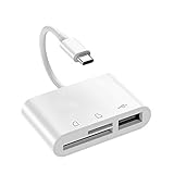 ★[ Conector Multifunción ] Este lector de cámara con tarjeta con conector 3 en 1,soporta tarjetas SD / TF. con interfaz USB 3.0 OTG, su Teléfono celular y computadora pueden conectar periféricos USB como adaptador USB, concentradores, teclado, piano, interfaces de audio, etc.