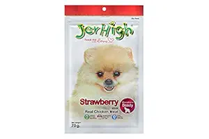 JerHigh Strawberry Dog Treats, 70 g (Pack of 6)