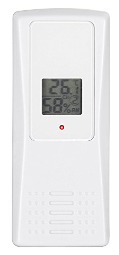 Sainlogic(R) Funk Wetterstation, Thermometer Hygrometer Digital Wetterstationen mit 3 Innen/Außen 8-Kanal Außensensor Luftfeuchte LCD Display Min/max (11*12*2.5cm) - 4