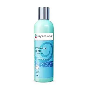 Godrej Professional Keratin Rich Shampoo (250ml) | For Normal to Dry Hair | No Paraben | with Hydrolyzed Keratin