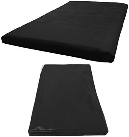Futon Mattress COVER ONLY, Double 2 Seater in Black. Available in 11 Colours