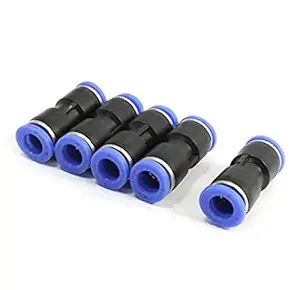 Auto-Ex 5pcs Pneumatic Fitting Jointer Push in Straight Union Connector for Air Water Tube (12 mm)
