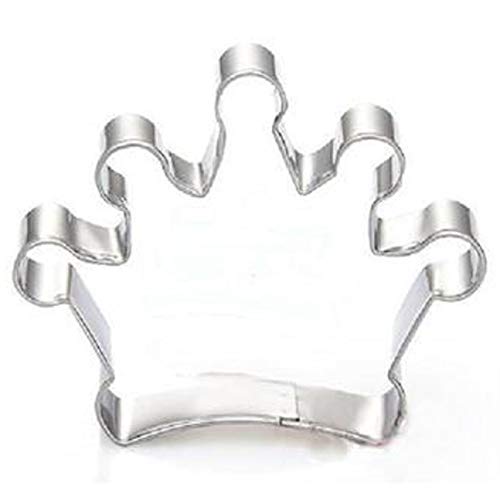 JiXUN Bueno 2 Piezas Prince Corona de Princesa Acero Inoxidable Cortador Galletas Galleta Molde Herramienta Molde para Decoración Hogar - Corona B