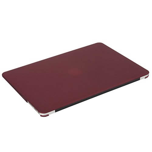 MOSISO Ultra Slim Plastik Hartschale Schutzhülle Snap Case für MacBook Air 11 Zoll (A1370 / A1465), Marsala Rot - 5