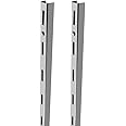 RAB Slotted Channel Adjustable Double, Stainless Steel, Heavy Duty, Home Kitchen Shop (Code:- LTS CHNL SS, Size:- 4FT, Pack Of 2 Pcs)