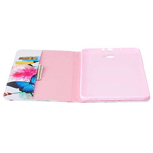 Samsung Galaxy TAB A 10.1 Hülle, COLJOY Samsung Galaxy TAB A 10.1 SM-T580 T585 – Kunstledertasche PU Schutzhülle Tasche Leder Brieftasche Hülle Case Cover mit praktischer Ständerfunktion und Auto Sleep / Wake Up Funktion, BF38 - 4