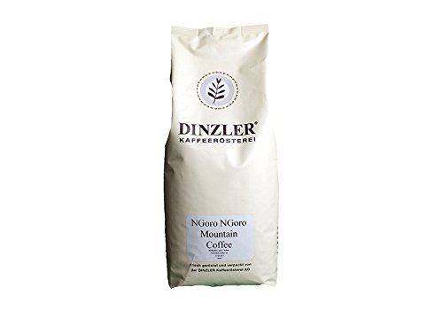 Dinzler Kaffeerösterei, NGoro Ngoro, Spitzenkaffee aus dem Herzen Afrika, 1000g ganze Bohne, bester Filterkaffee/Pour Over