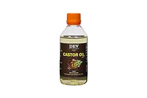 Dev Ayurveda Pure Castor oil Therapeutic grade 200ML. (100% Cold Pressed)