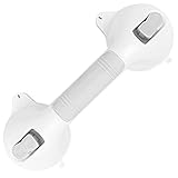 Vive Suction Grab Bar - Shower Handle - Bathroom Balance Bar - Safety Hand Rail Support for Tub, Handicap, Elderly, Injury, Kid, Senior Assist Bath Handle, Non Skid (11.5 Inches)