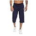 Produktbild LANWINY Herren Jeans Shorts Kurze Denim Hose Mit Destroyed-Optik Aus Stretch-Material Slim Fit