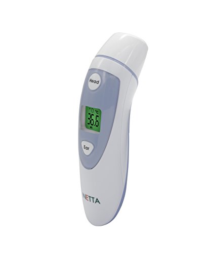 Preisvergleich Produktbild NETTA Stirn & Ohr 2 in 1 Infrarot Digital Thermometer