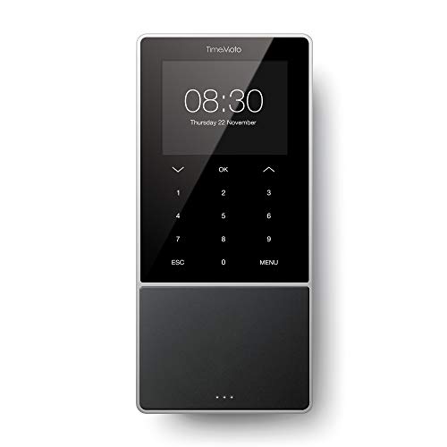 TimeMoto TM-818 - Terminal para fichar con tarjeta o llave RFID y PIN. Hasta 2.000 usuarios. Incluye software TimeMoto PC - Garantiza el cumplimiento del nuevo art.34 del E.T.