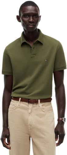 Tommy Hilfiger Polo Uomo 1985 Regular Mw0mw17770 S/S Polo, Verde Cacciatore, M