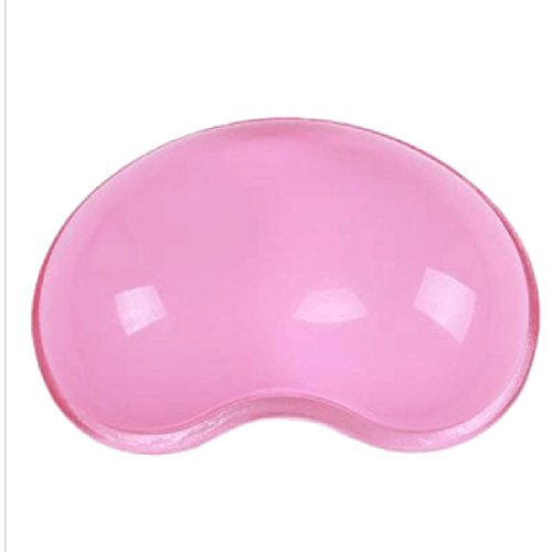 Generic Nierenförmig Silikon-Komfort Mausematte mit Gel Handgelenkauflage Erholung für PC Laptop – Rosa, 11.2 * 7 * 2cm - 7