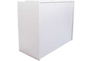 Genérico OFILIKE. Mostrador Compact. Mostrador de Recepción para Oficina. Fácil Montaje. (Blanco) (140cm Ancho)