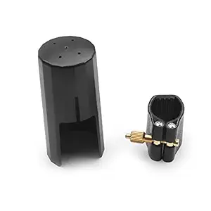 Layfuz Alto Sax Saxophone Mouthpiece Cap PU Leather Ligature for Sax Accessory Replacement