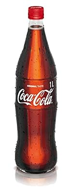 Coca Cola Coke bouteille en verre 1 lt.