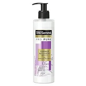 TRESemme Pro Pure Damage Recovery Shampoo, with Fermented Rice Water, Sulphate Free & Paraben Free, for Damaged Hair, 390 ml