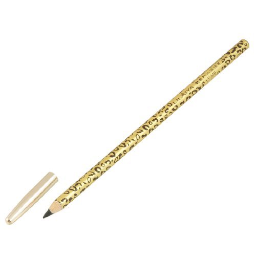 Black Tip Leopard Prints Eyeliner Pens Pencils Makeup Tool Gold Tone Brown