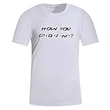iHENGH Damen Top Bluse Bequem Lässig Mode T-Shirt Frühling Sommer Blusen Frauen Mädchen lustiger Kurzarm Brief Nettes grafisches Spitzenblusen Junior