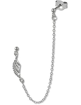 SilberDream Ohrschmuck Ohrringe - Ohrhänger Doppel Ohrstecker Flügel Piercing 925er Sterling Silber SDO8860