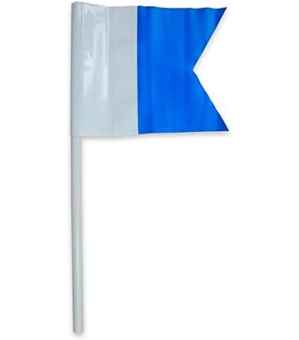 Drapeau De Plongée Best Divers - Tige PVC Avec élastique, Drapeau Rouge Et Blanc 20x30cm