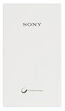 Sony 5000mAh Compact Portable Power Bank Charger - Precharged Hybrid Gel Lithium Polymer Series CP-V5W (1.5A Output) for all USB charging devices - White (Accessory)