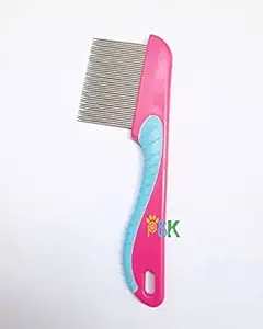 PSK PET MART Amazing Stainless Metal Flea Comb for Pets Grooming Comfortable to Use Dogs, Cats, Rabbit Fur Detangling Tool Flea and Tick Prevention for Animals, Flea Treatment Flea Prevention