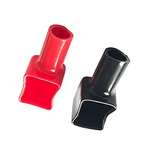 Ankeer Battery Terminal Covers Marine Battery Terminal Boots Red & Black Positive & Negative 1 Pair 192681 192682