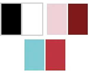 Store2508 (Pack of 3) Solid Colour Flat Lay Flatlay Tabletop Photography Backdrop Background for Food, Jewelry, Cosmetics, Small Product, Photo Pros and More, 56 * 88 cm (Set D01)