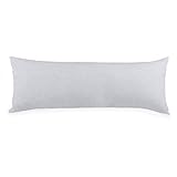 Seitenschläferkissen Stillkissen Bezug 40 x 145 cm Mikrofaser Doppelpack BeBasic silber-grau - 4