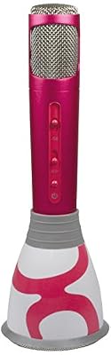 Metronic Gulli 485108 Enceinte Micro Karaoké Bluetooth 3 en 1 - Rose