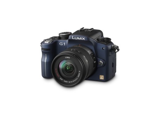 Panasonic Lumix G1 Digital System Camera Kit - Blue (12.1MP)