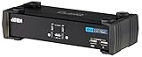 ATEN Multifunktions CubiQ KVM Switch DVI/USB+Audio, 2-fach
