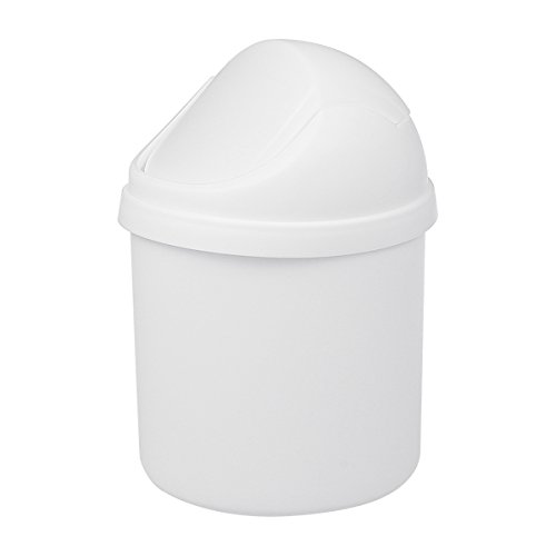xhorizon TM Mini Plastik-Mülleimer für Tischplatte, Kleiner Abfalleimer mit einem Schwingdeckel - 3