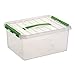 Produktbild Sunware 6X Q-Line Box - 15 Liter - 400 x 300 x 180mm - transparent/grün