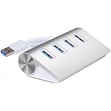 Cateck&reg; USB 3.0 Premium 4 Port Aluminum USB Hub with 11 inch Shielded Cable for iMac, MacBook Air, MacBook Pro, MacBook, Mac Mini, PCs and Laptops