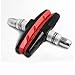 Produktbild elegantstunning Mountain Road Faltbare Fahrrad-Pads Bremse Haltbare Gummi Fahrrad Bremse V-Brake Halter Schuhe Mountainbike Zubehör, rot